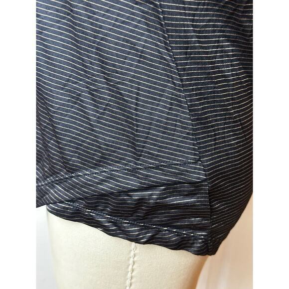 Moret Ultra Black Gold Stripe Turtleneck Athletic Layer Top Women's Size M - Picture 6 of 10